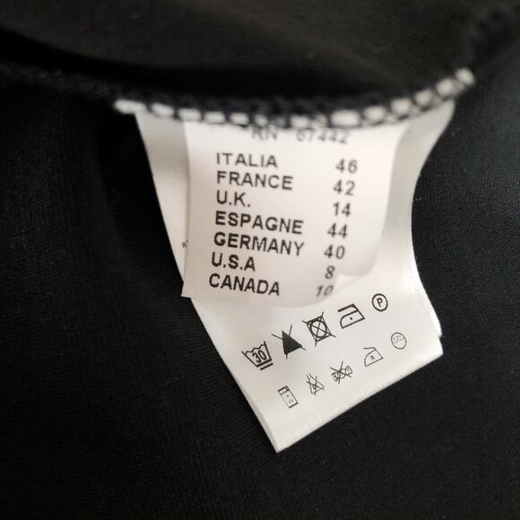 Alysi Open Overcoat Soft Black Women's Sz IT 46 US 8 NWOT $395 - Picture 10 of 10